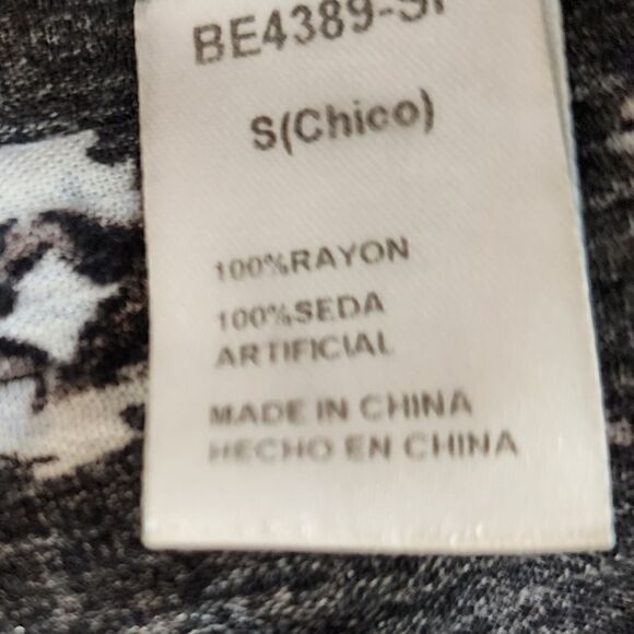 Paper Moon Women's Round Neck With Tie Elastic Sleeve Top Size Small - Picture 8 of 8